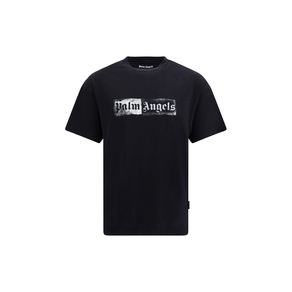 Schwarzes Baumwoll-T-Shirt