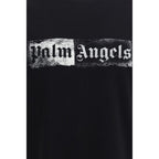 Schwarzes Baumwoll-T-Shirt