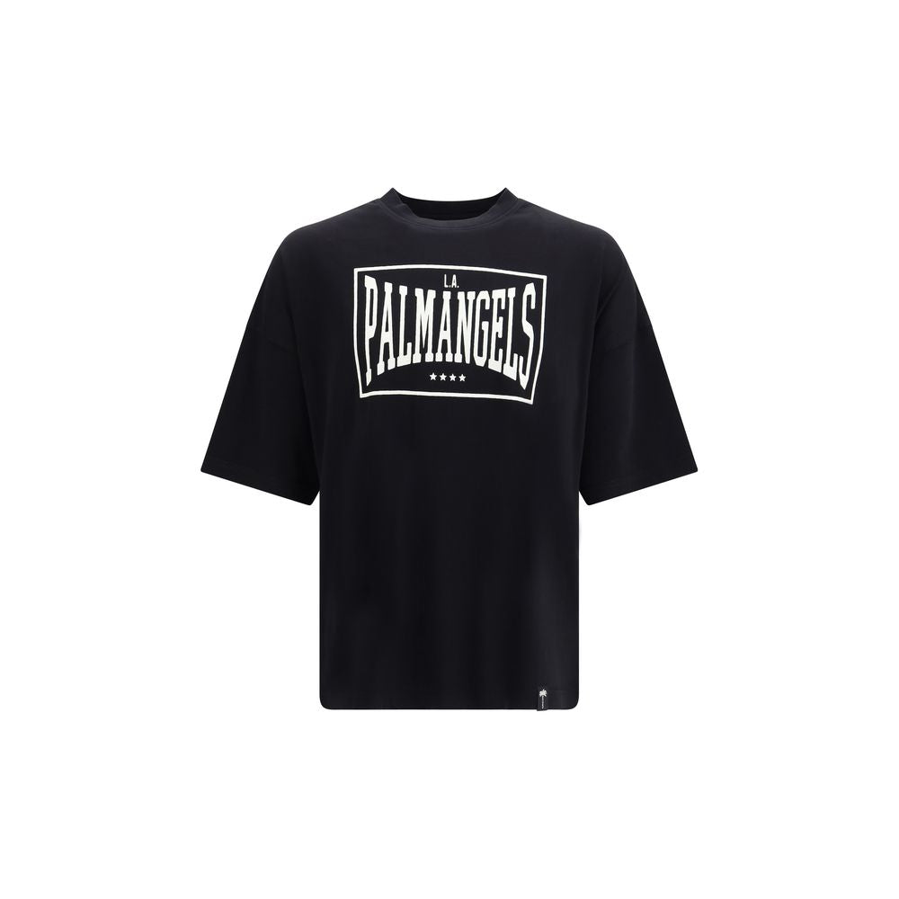 Schwarzes Baumwoll-T-Shirt