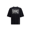 Schwarzes Baumwoll-T-Shirt