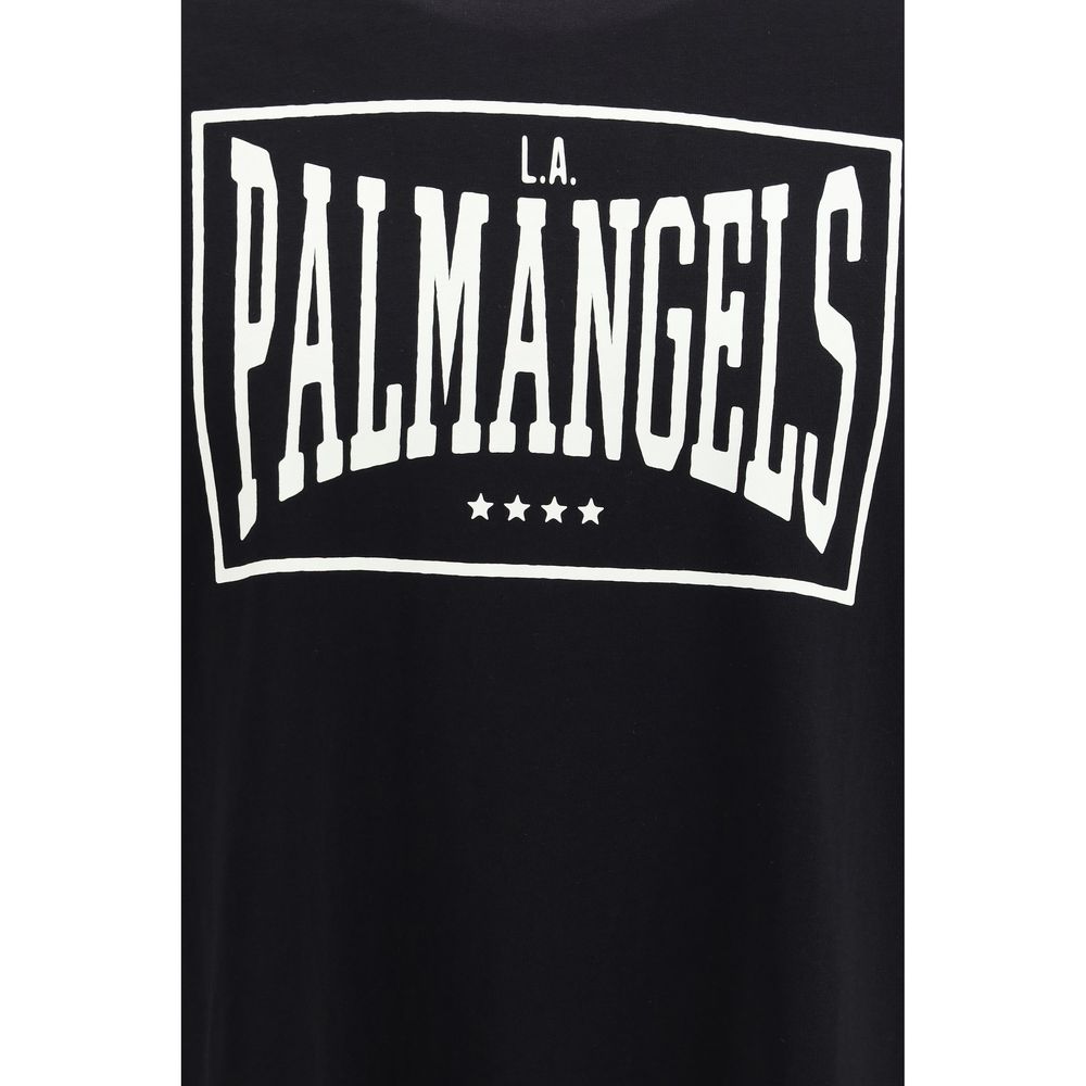 Schwarzes Baumwoll-T-Shirt