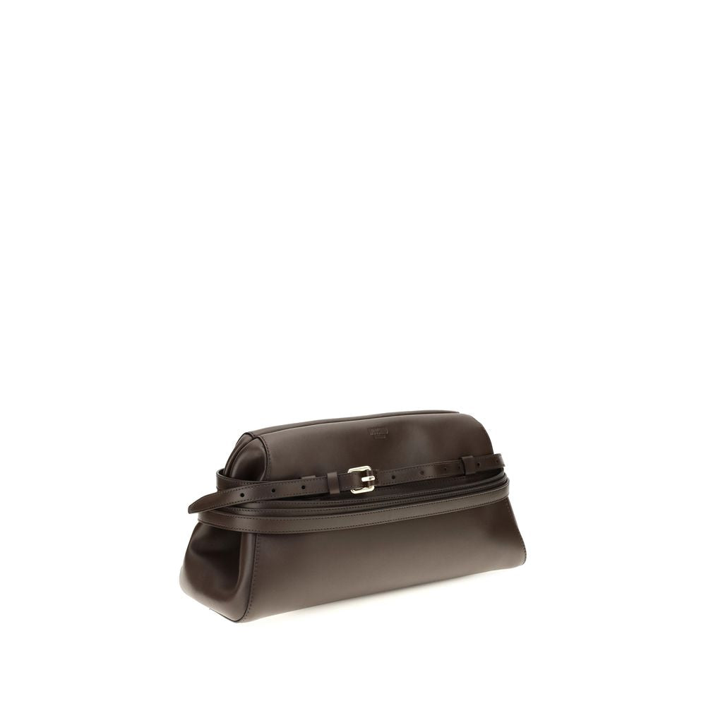 Braune Ziegenleder-Schultertasche