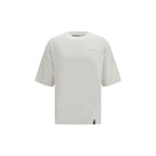 Weißes Baumwoll-T-Shirt