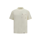 Weißes Baumwoll-T-Shirt