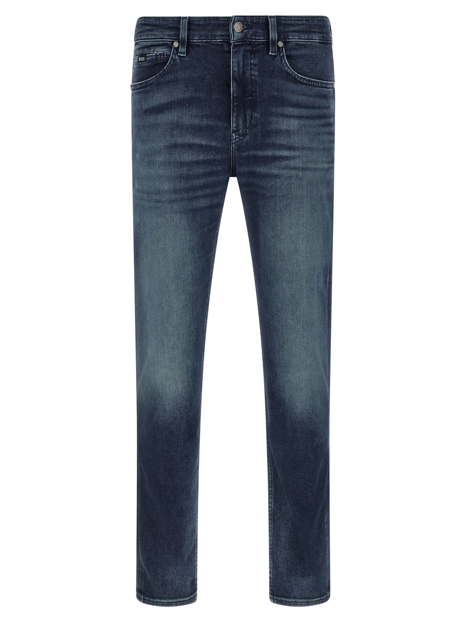 Blaue Jeans aus Baumwolle, Tapered Fit