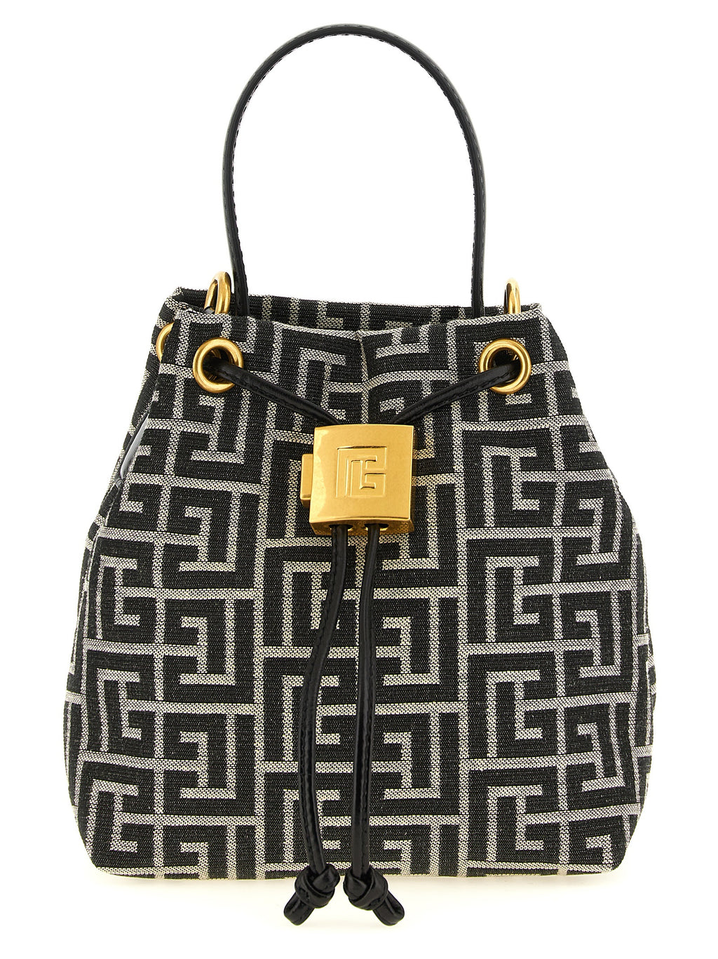 Zweifarbige Handtasche aus Polyester