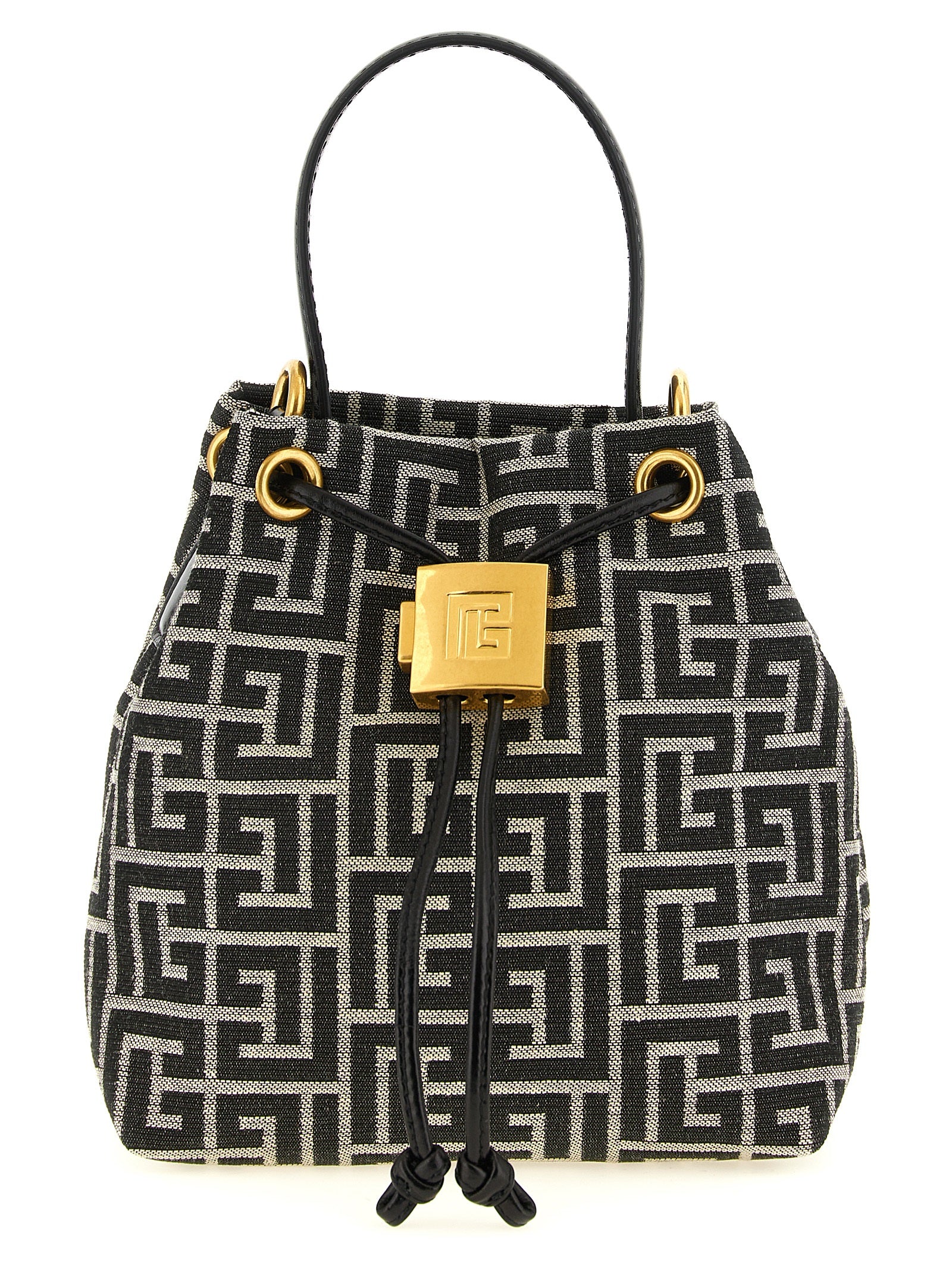 Zweifarbige Handtasche aus Polyester
