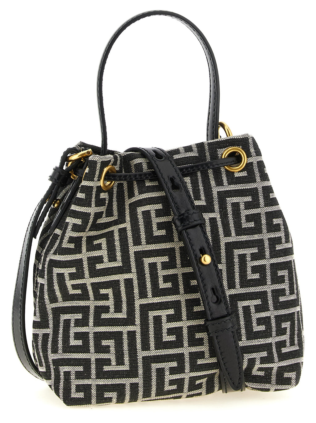 Zweifarbige Handtasche aus Polyester