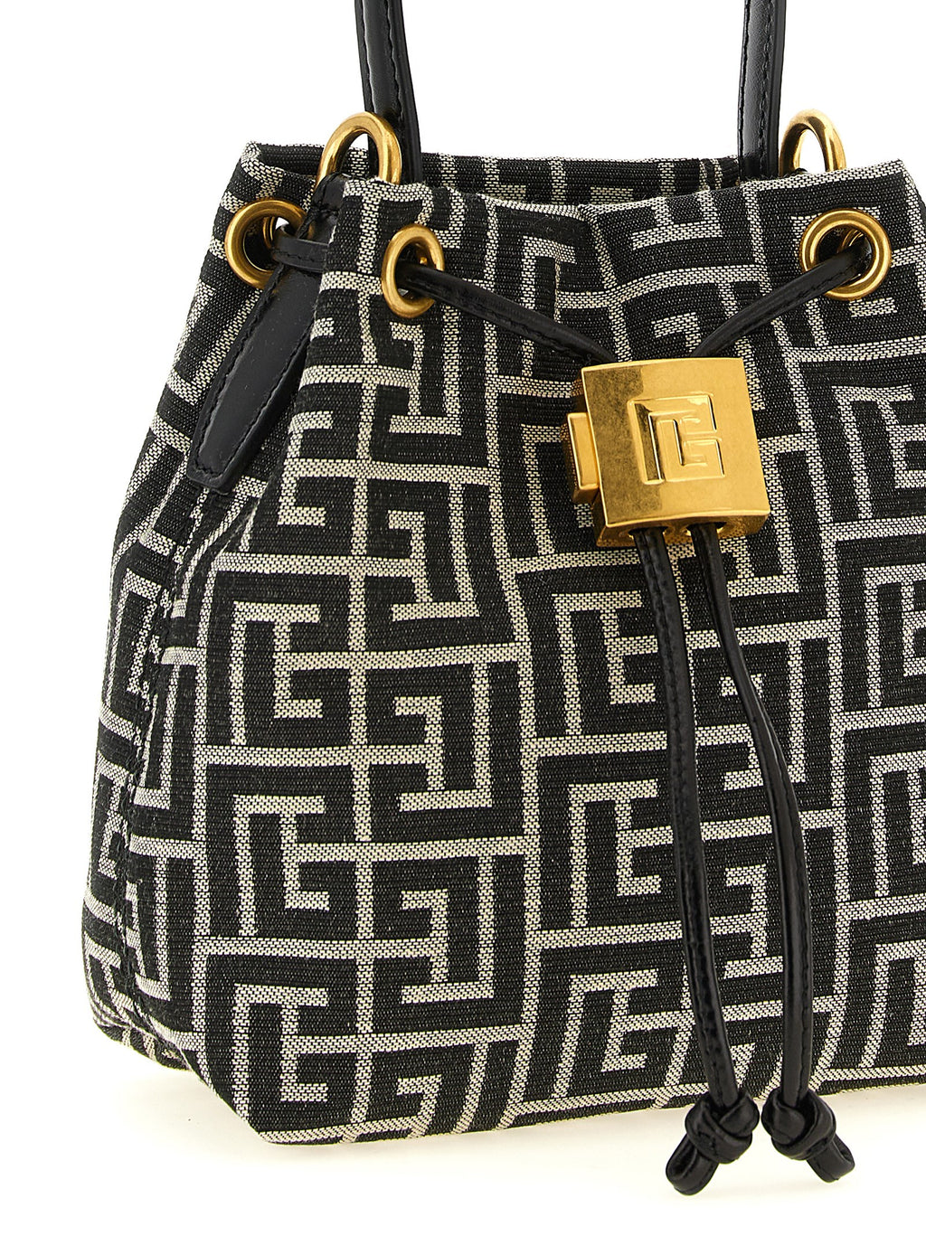 Zweifarbige Handtasche aus Polyester