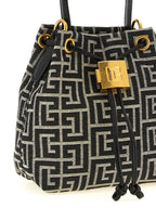Zweifarbige Handtasche aus Polyester