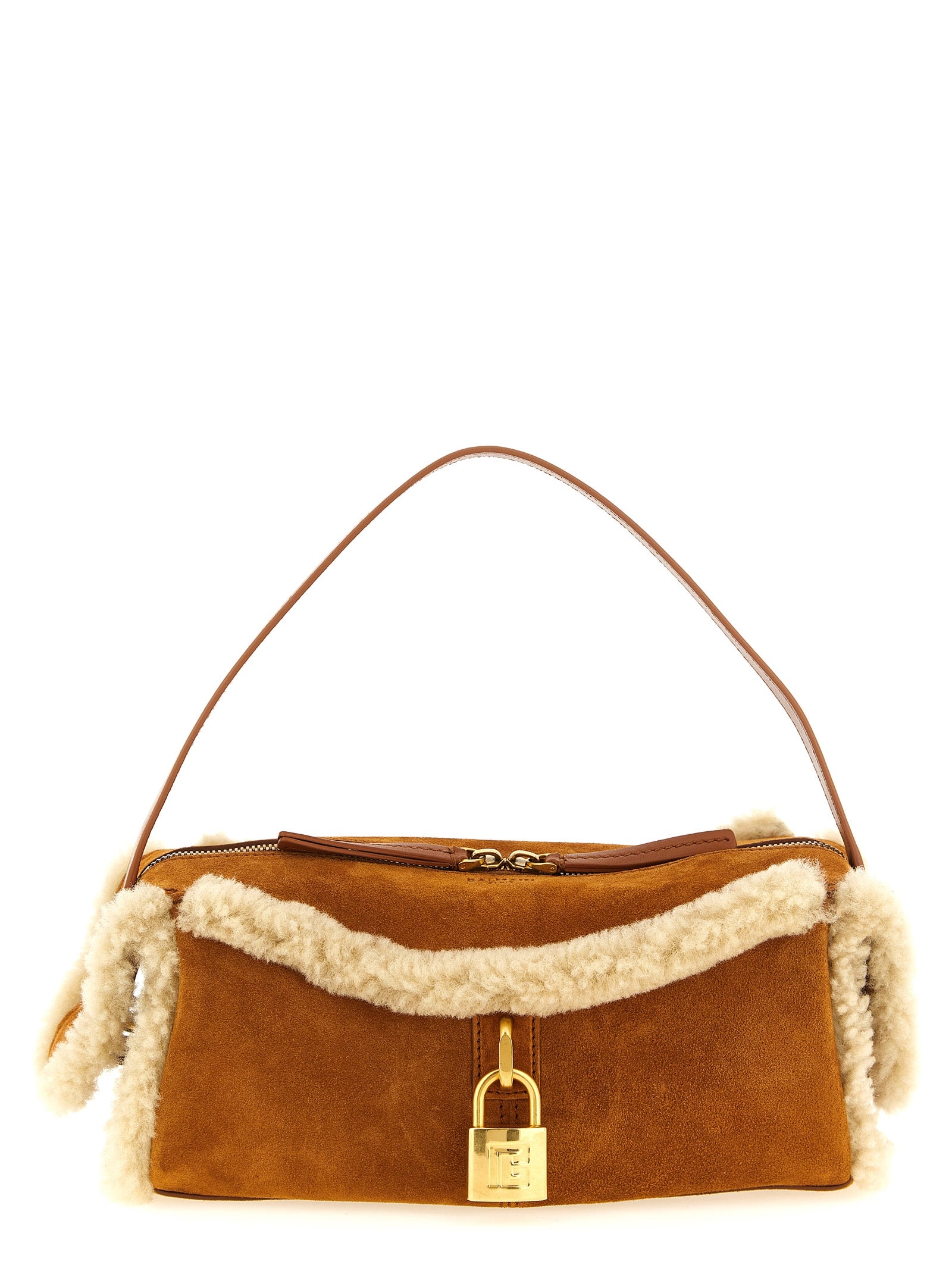 Braunes Kalbsleder Damen Crossbody Tasche