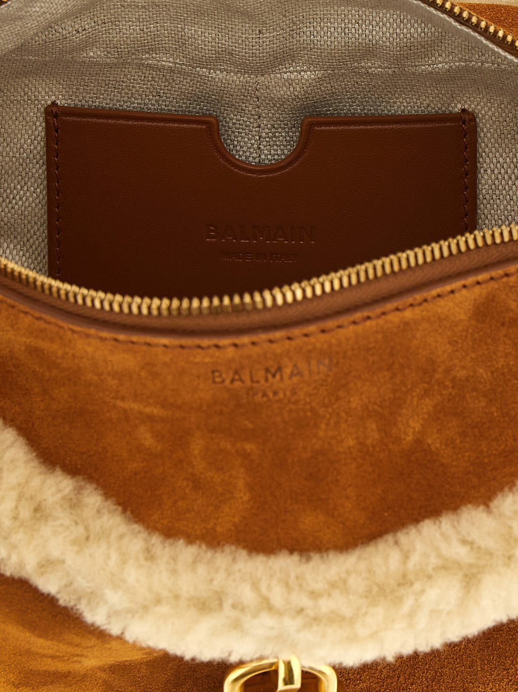Braunes Kalbsleder Damen Crossbody Tasche