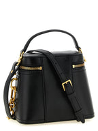 Schwarze Handtasche aus Büffelleder