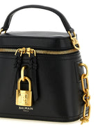 Schwarze Handtasche aus Büffelleder