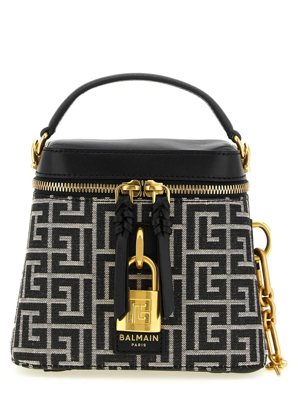 Zweifarbige Handtasche aus Polyester
