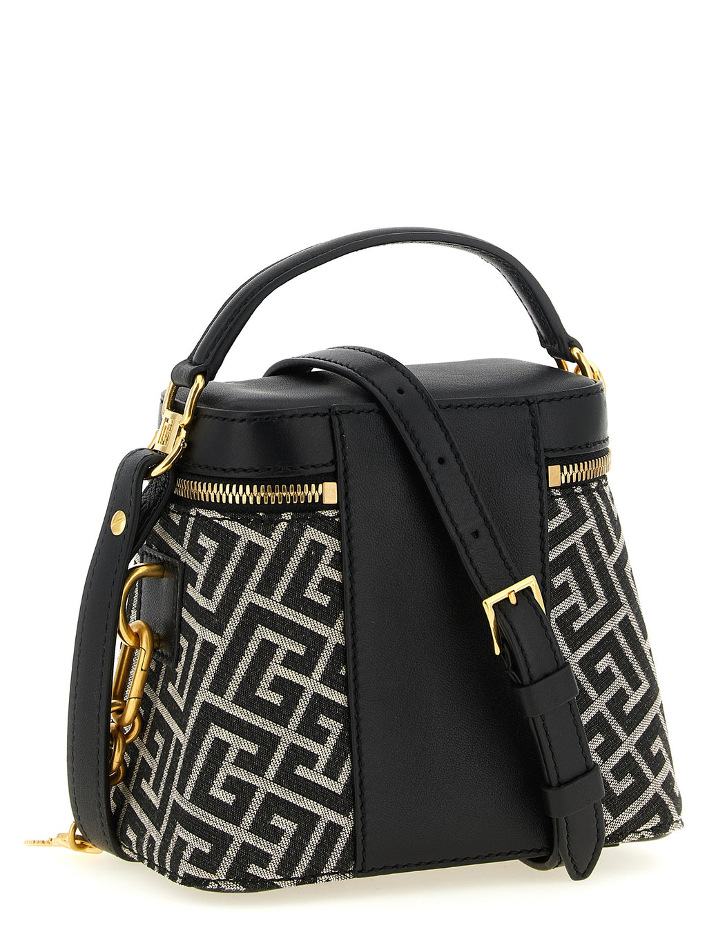 Zweifarbige Handtasche aus Polyester