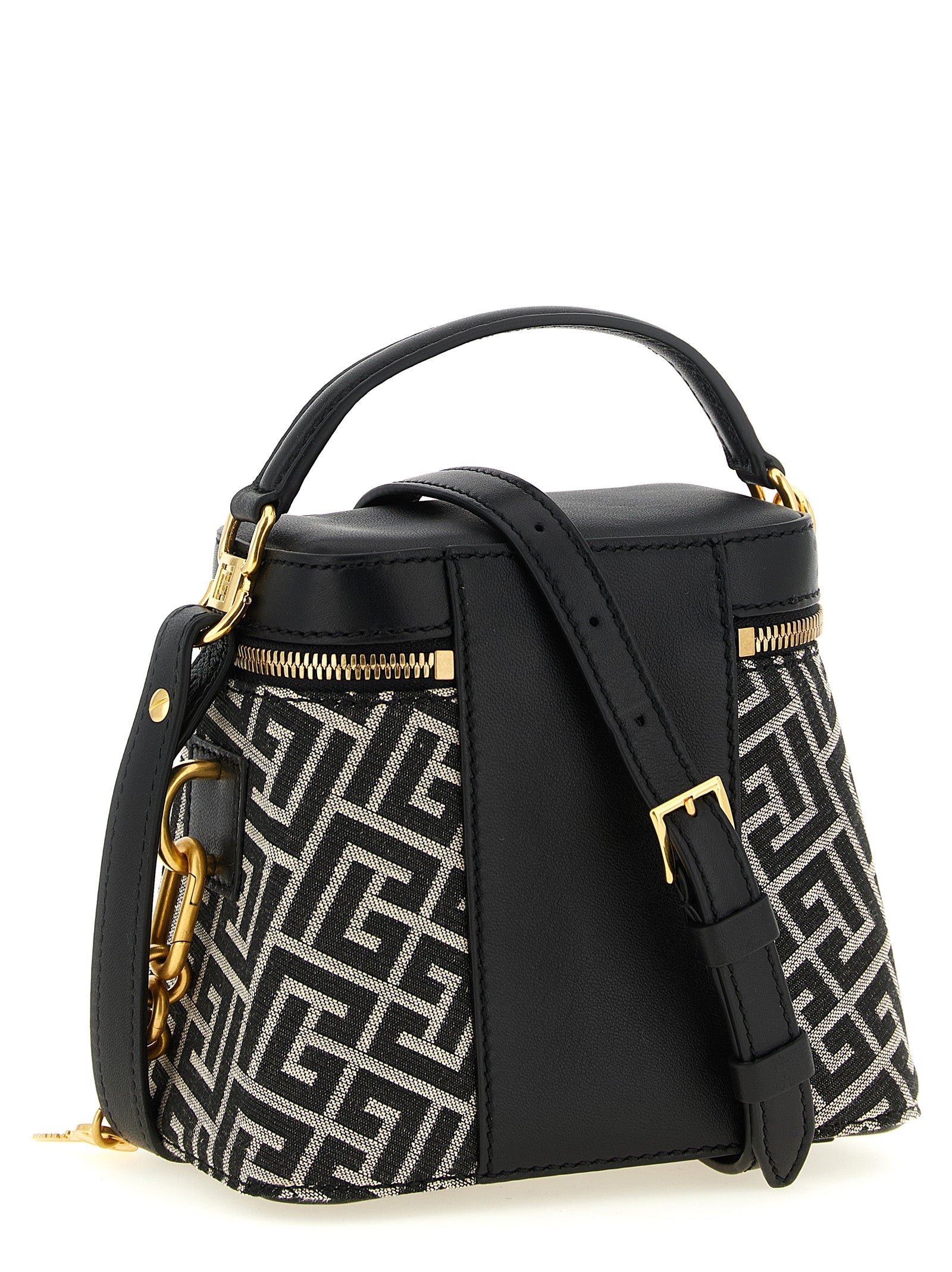 Zweifarbige Handtasche aus Polyester