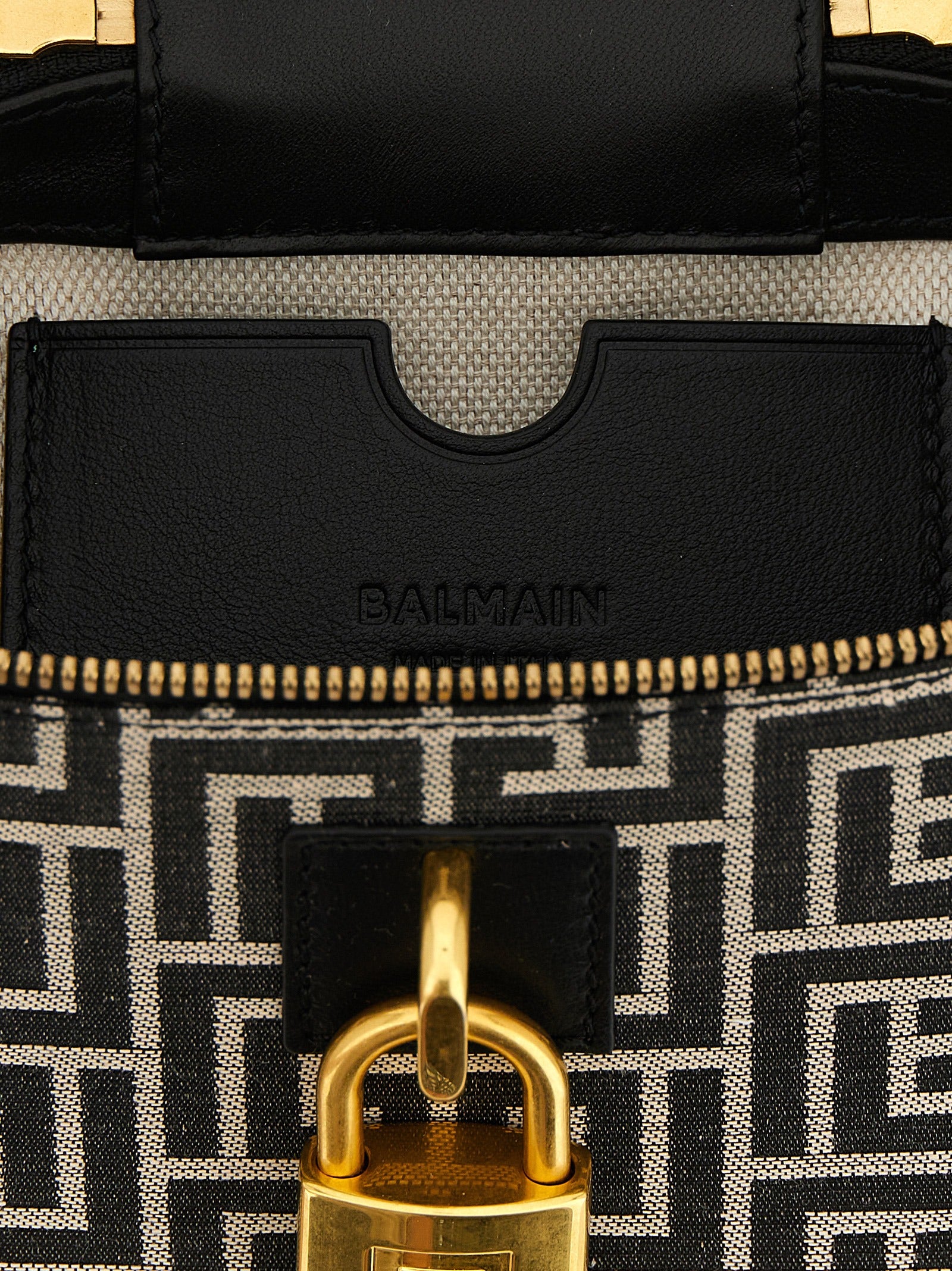 Zweifarbige Handtasche aus Polyester