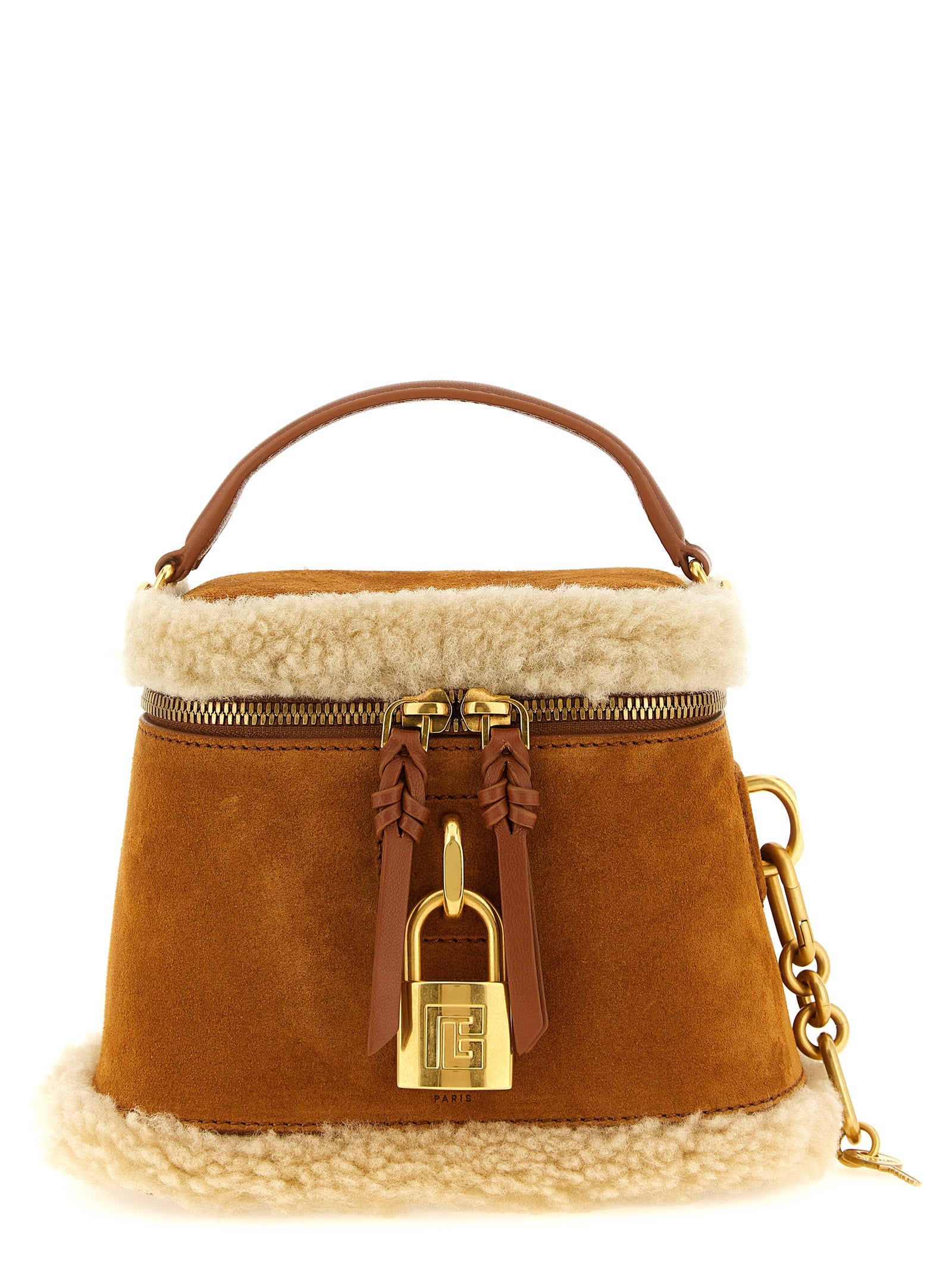 Braune Kalbsleder-Handtasche