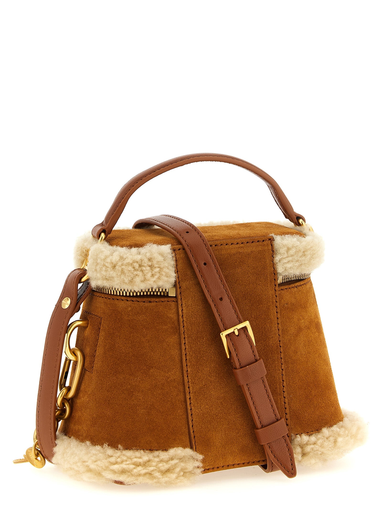 Braune Kalbsleder-Handtasche