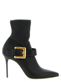 Schwarze Stiefeletten aus Lammleder