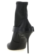 Schwarze Stiefeletten aus Lammleder