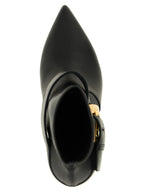 Schwarze Stiefeletten aus Lammleder