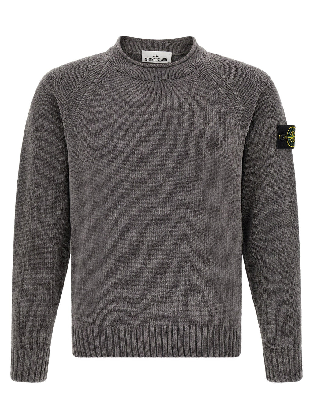 Grauer Baumwollcardigan Stone Island