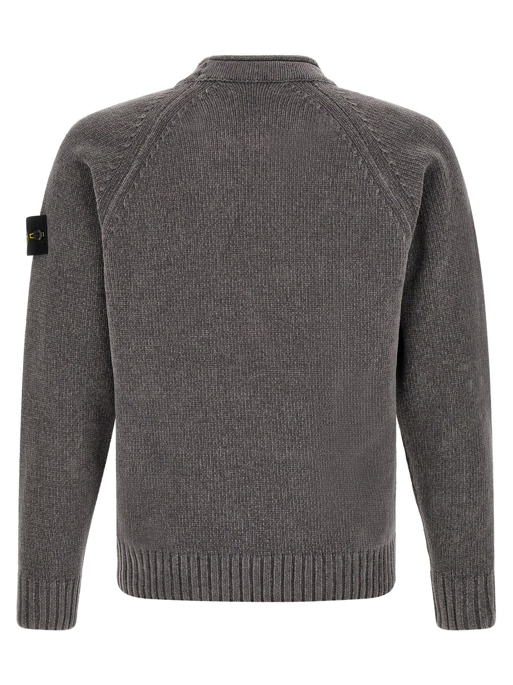 Grauer Baumwollcardigan Stone Island
