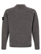 Grauer Baumwollcardigan Stone Island