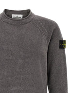 Grauer Baumwollcardigan Stone Island