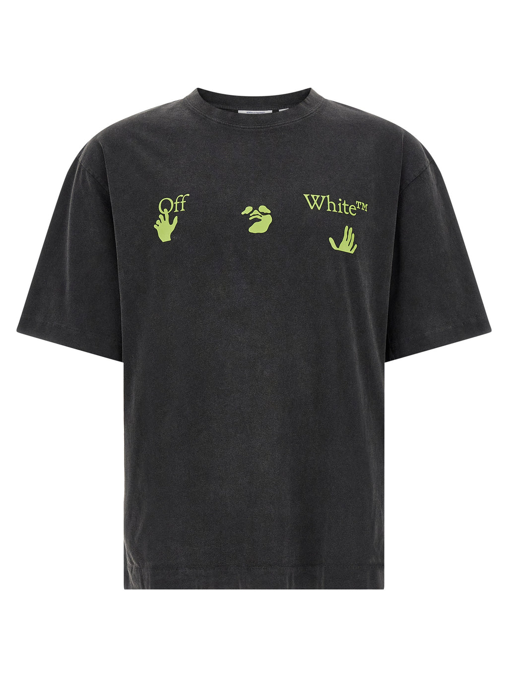 Schwarzes Baumwoll-T-Shirt