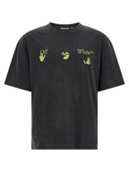 Schwarzes Baumwoll-T-Shirt