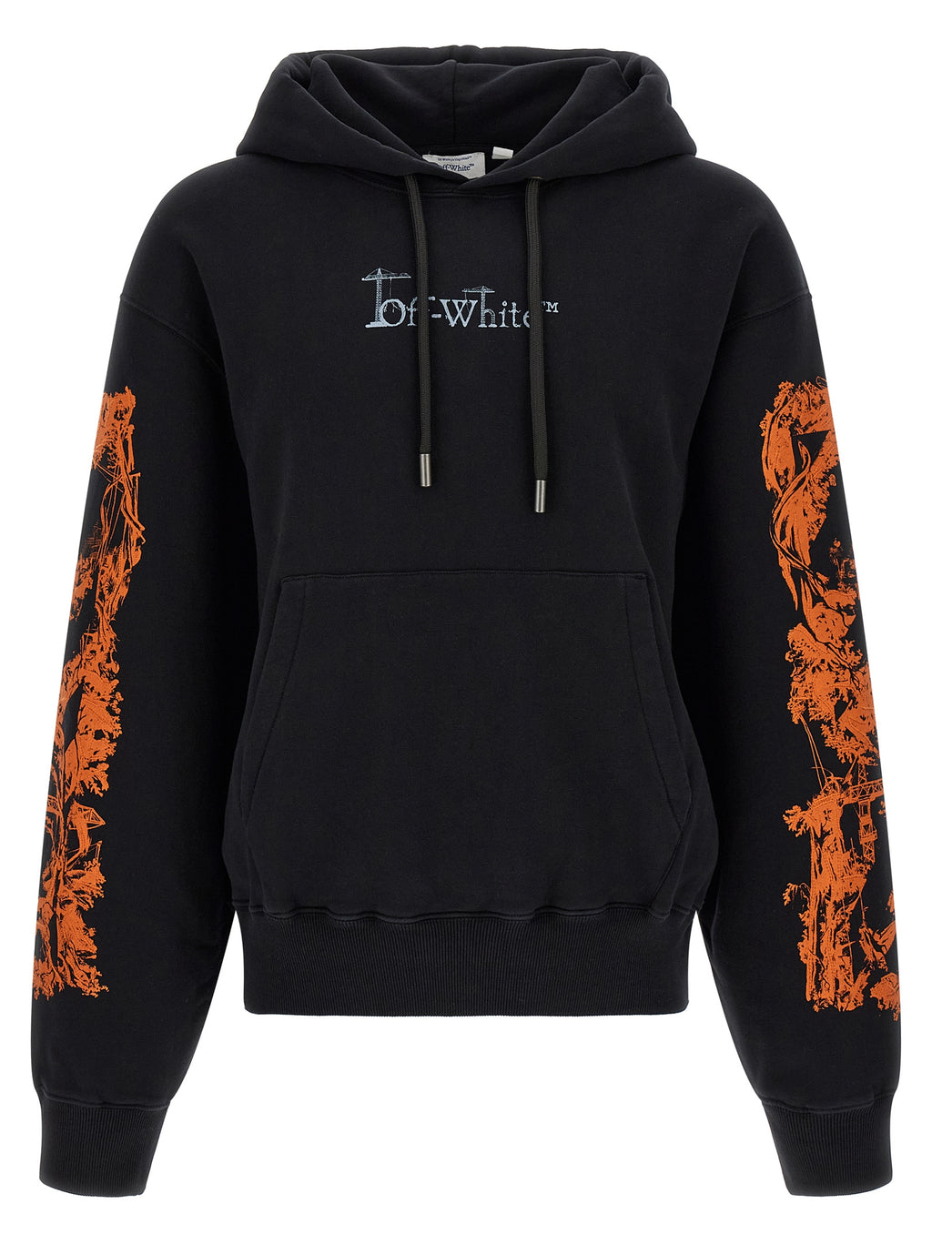 Schwarzer Baumwoll-Sweatshirt