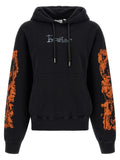 Schwarzer Baumwoll-Sweatshirt