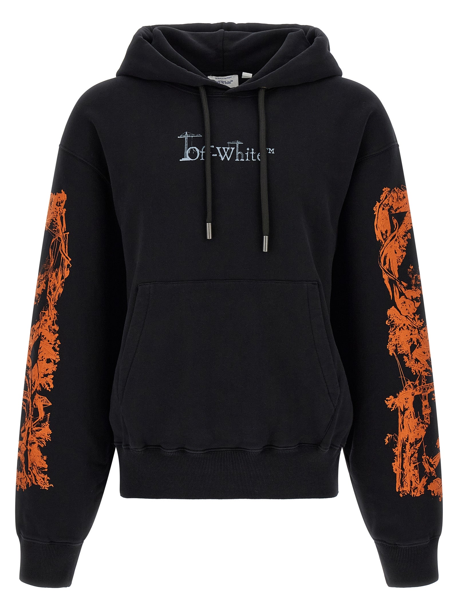 Schwarzer Baumwoll-Sweatshirt