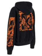 Schwarzer Baumwoll-Sweatshirt