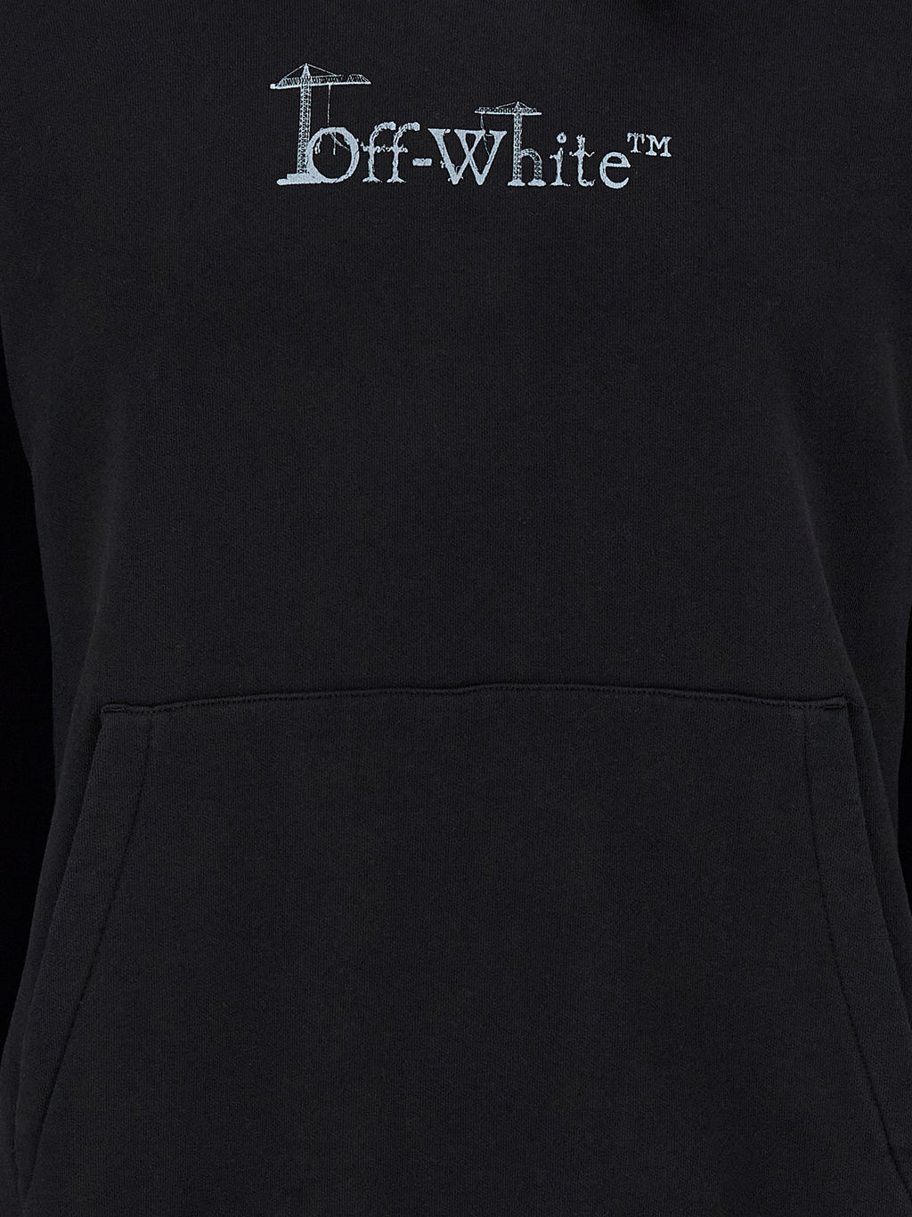 Schwarzer Baumwoll-Sweatshirt