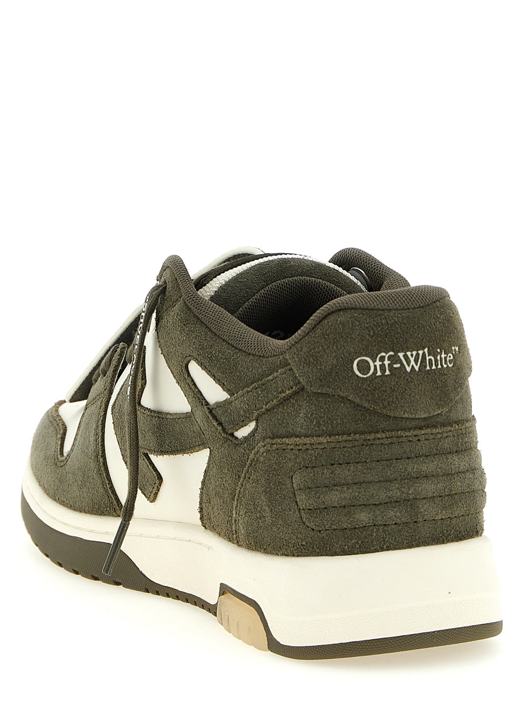 Zweifarbige Leder-Sneaker im Athletic-Stil