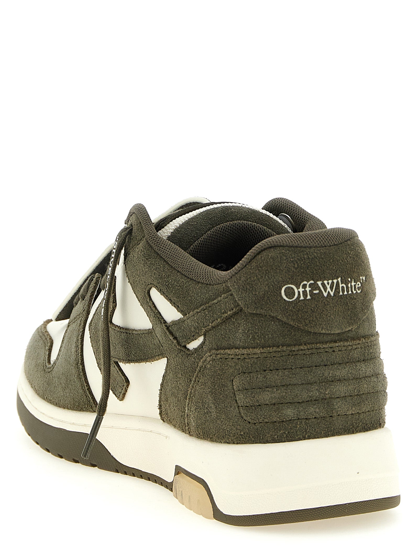 Zweifarbige Leder-Sneaker im Athletic-Stil