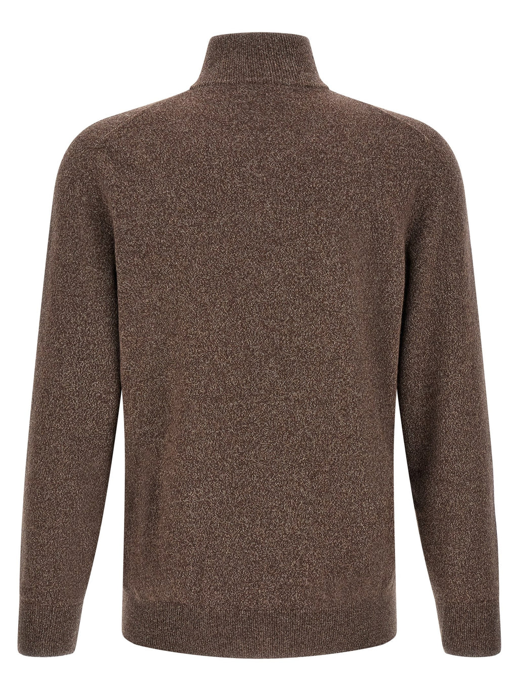 Brauner Kaschmir-Strickjacke