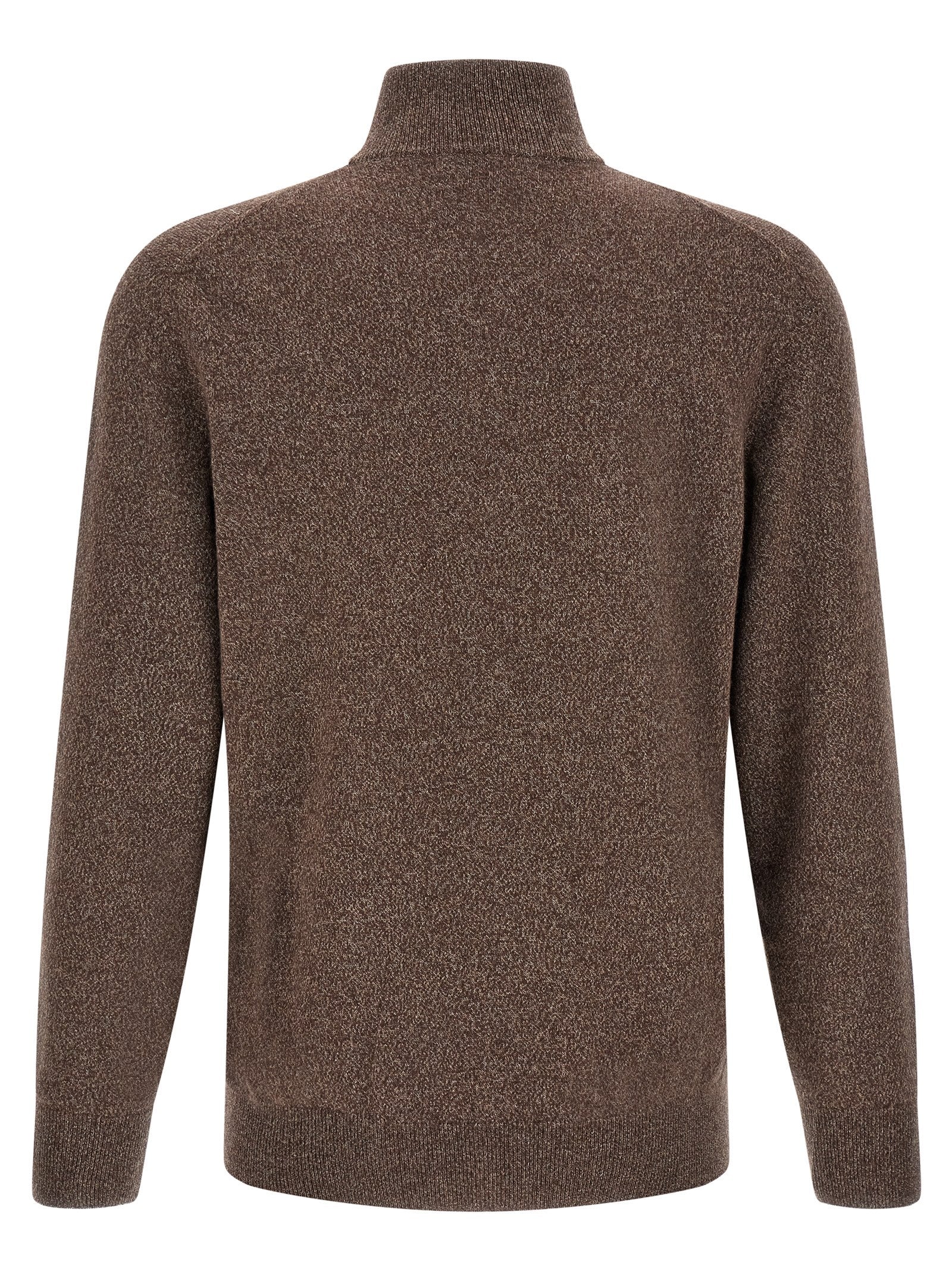 Brauner Kaschmir-Strickjacke
