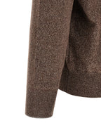 Brauner Kaschmir-Strickjacke