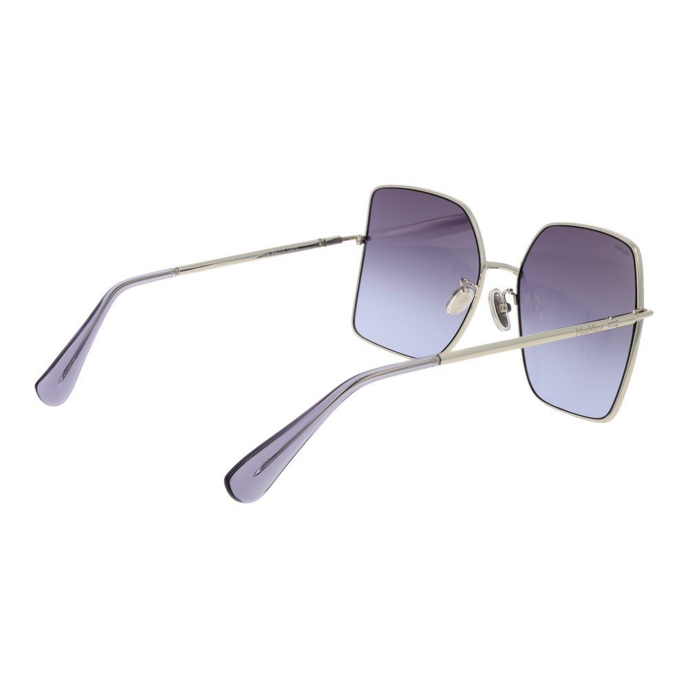 Sonnenbrille aus silbernem Metall Max Mara