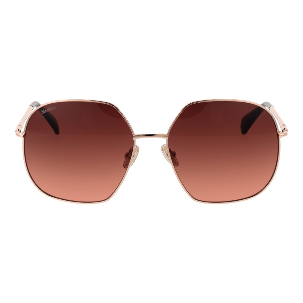 Roségoldfarbene Sonnenbrille aus Metall 1062245