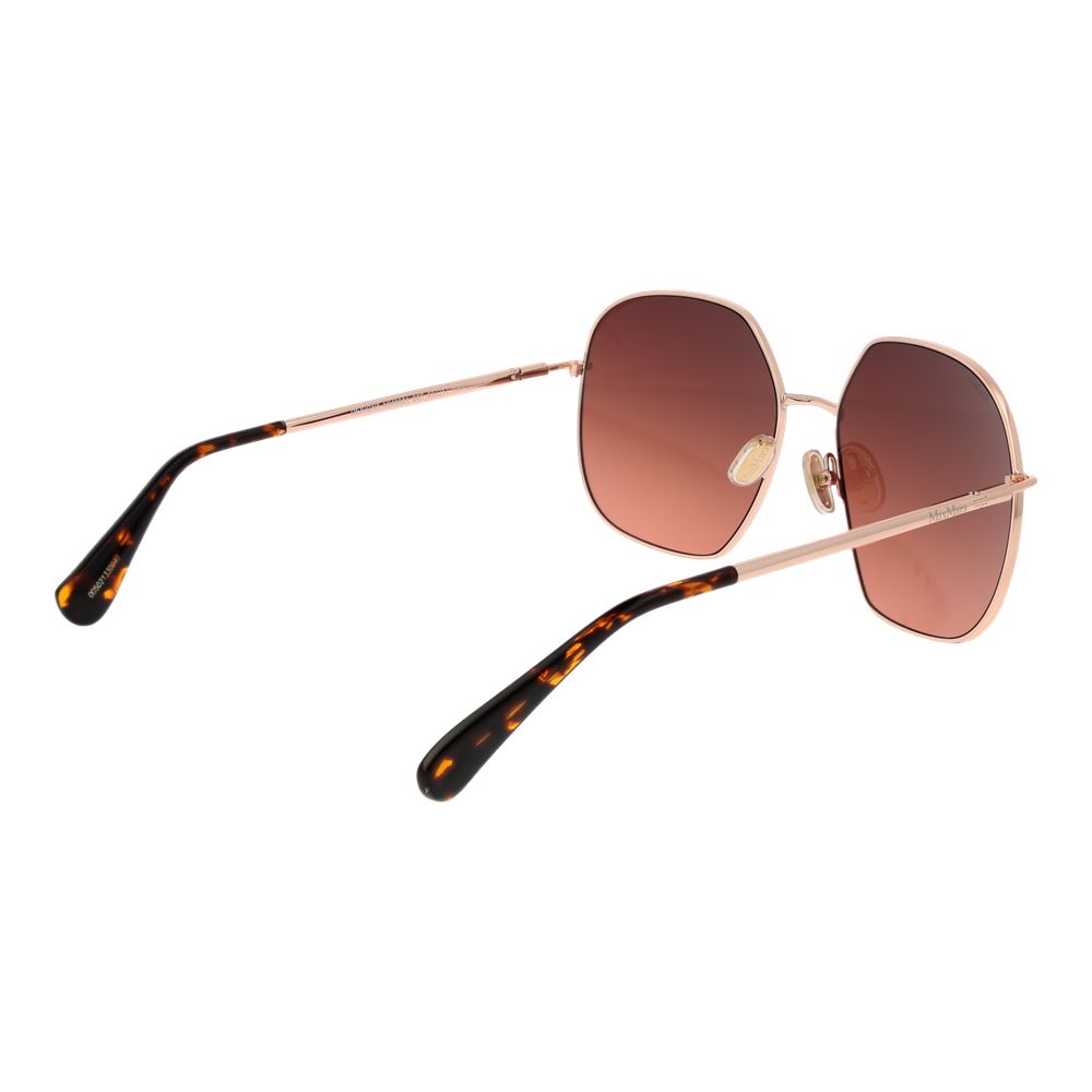 Roségoldfarbene Sonnenbrille aus Metall 1062245