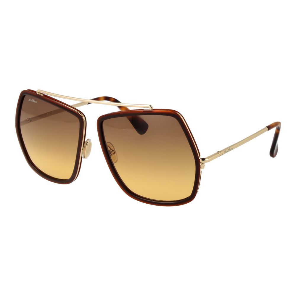 Braune Sonnenbrille aus Metall Max Mara