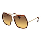 Braune Sonnenbrille aus Metall Max Mara