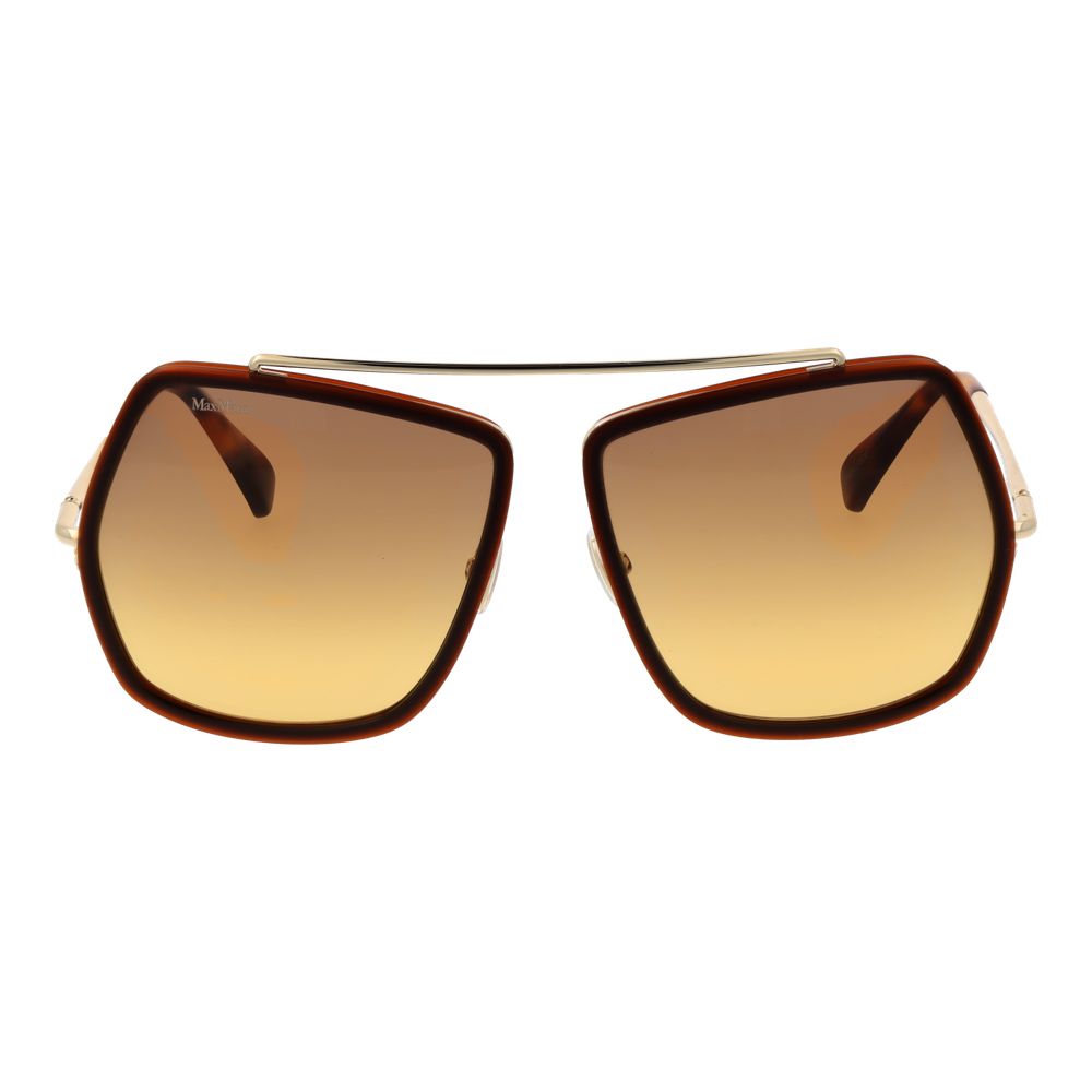Braune Sonnenbrille aus Metall Max Mara