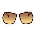 Braune Sonnenbrille aus Metall Max Mara